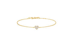  Sunny Sparkler - Link bracelets - Silver / 14kt GP - Zirconia - 18,5cm